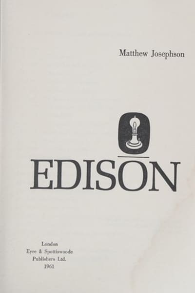Cover of Edison